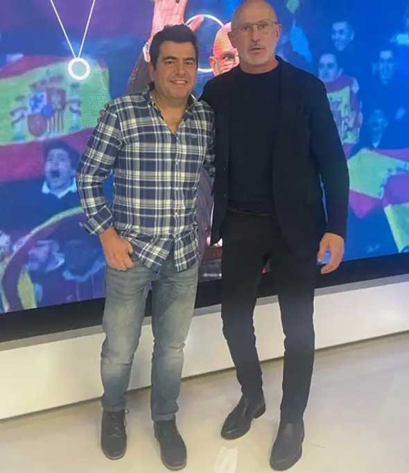 Con Luis de la Fuente